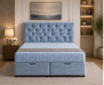 Contemporary Double Ottoman Storage Bed