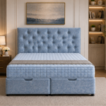 Contemporary Double Ottoman Storage Bed