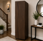 Wooden Two Door Wardrobe with Two Drawers - Image 4