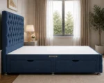 Upholstered Double Divan Bed Frame – Luxury & Comfortable Design - Image 3