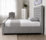 Simple and Stylish Single Bed - Contemporary Single Bed - Florida Single Bed Grey Colour - Image 3