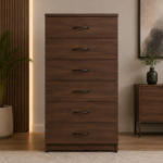 Modern Wide 6 Drawer Cabinet – Premium Wooden 6 Drawer Chest - Image 4