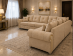 Stylish L Shape 5 Seater Sofa - Ashwin Family Corner Sofa – Premium 5 Seater - Image 3