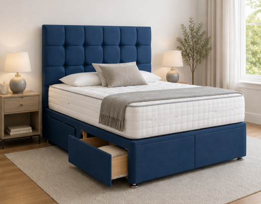 24 Contemporary Double Divan Bed Frame – Smart Modern Living Style - Image 1