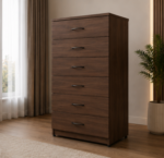 Modern Wide 6 Drawer Cabinet – Premium Wooden 6 Drawer Chest - Image 3