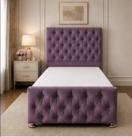 25 Modern Single Divan Bed Frame – Premium Bedroom Furniture - Image 1