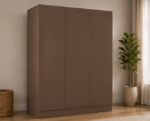 Wooden Wardrobe with One Mirror - Premium Storage Wardrobe with Two Drawers - Image 4