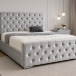 Florida Grey King Size Bed with Elegant Style - King Size Bed with Modern Design