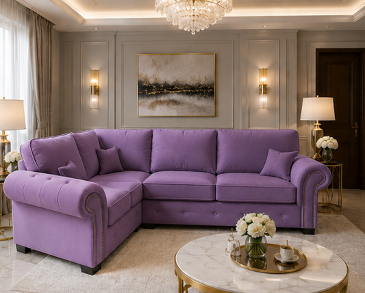 26 Luxury Four Seater Corner Sofa - 4 Seater L Shape Sofa - Image 1