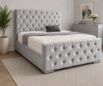 Super King Size Grey Bed Frame - Super King Size Bed for Elegant Bedrooms - Florida Wooden Super King Size Bed with Modern Style - Image 4