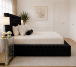 King Size Bed - Premium King Size Bed - Ambassador Velvet King Size Bed Frame - Image 3