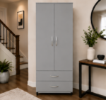 Luxury Two Door Wardrobe with Two Drawers - Image 3