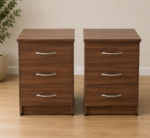 Two Bedside Table – Modern Bedroom Storage Cabinet