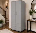 Luxury Two Door Wardrobe with Two Drawers - Image 2