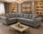 Ashwin Corner Lounge Sofa – Elegant 5 Seater - Image 2