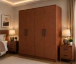 Space Saving 4 Door Wardrobe – Practical Bedroom Solution - Image 3