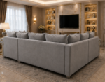 Ashwin Corner Lounge Sofa – Elegant 5 Seater - Image 4