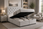 Modern Super King Ottoman Bed Frame - Image 3