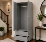 Luxury Two Door Wardrobe with Two Drawers