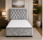 Compact Single Ottoman Bed with Storage Frame