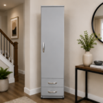 Luxury One Door Wardrobe with Two Drawers - Image 2