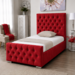 Luxury Sleep Single Bed - Single Bed Red Colour - Florida Bed