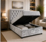 Compact Single Ottoman Bed with Storage Frame - Image 2