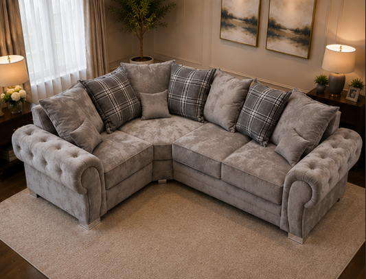 34 Verona Spacious Corner Sofa – Modern 4 Seater Sofa - Image 1