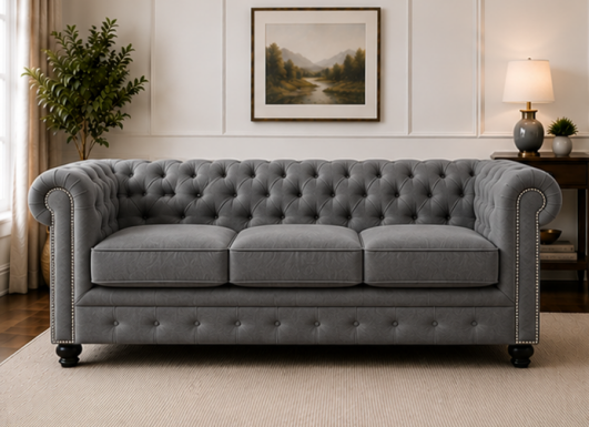 34 Nicole Luxury 3 Seater Sofa - Image 1
