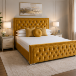 Hilton King Size Bed – Upholstered Luxury Bed - King Size Bed