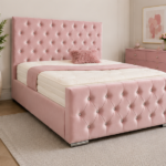 Florida Pink King Size Bed for Elegant Bedrooms - Florida Classic King Size Bed with Modern Touch