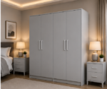 Large 4 Door Wardrobe – Premium Family Storage Wardrobe - Image 3