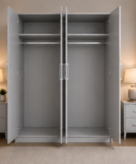 Large 4 Door Wardrobe – Premium Family Storage Wardrobe