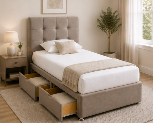 38 Divan Bed - Single Divan Bed Frame – Stylish & Durable Design - Image 1