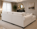 4 Seater Sofa - Ashwin Sofa - Ashwin 4 Seater Sofa - White 4 Seater Corner Sofa - Image 4