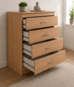 Chest of Drawers 4 – Elegant Storage Solution for Modern Bedroom Furniture