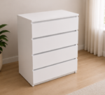 Luxury Wooden Drawer Cabinet - Chest of 4 Drawers - Image 2