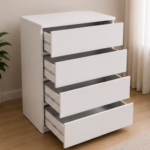 Luxury Wooden Drawer Cabinet - Chest of 4 Drawers