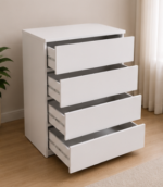 Luxury Wooden Drawer Cabinet - Chest of 4 Drawers
