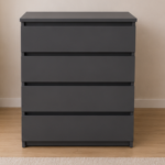 Premium Wooden Bedroom Cabinet - Chest of 4 Drawers