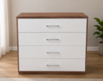 Luxury Spacious Wooden Drawer Cabinet - Chest of Four Drawers