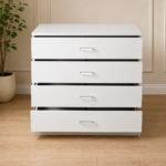 Modern Wooden Drawers - Premium Storage Cabinet - Chest Of 4 Drawers