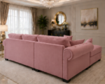 4 Seater Corner Sofa - Pink Fabric sofa - Ashwin Sofa - Image 5