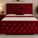 Florida Luxury Double Bed with Modern Headboard