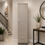 Classic One Door Wardrobe with Two Drawers - Image 2