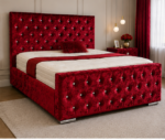 Florida Luxury Double Bed with Modern Headboard - Image 2