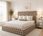 Ambassador Velvet Super King Size Bed Frame