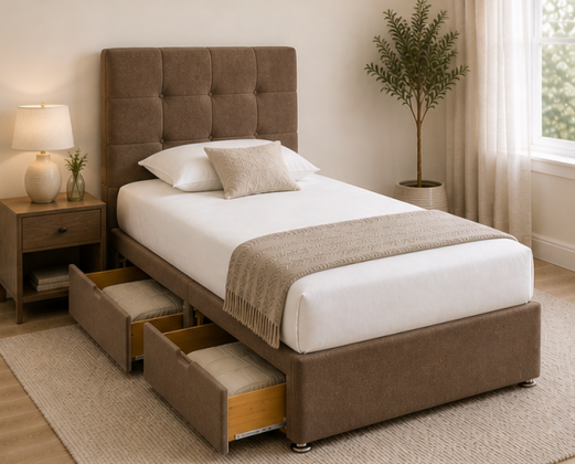 42 Durable Single Size Divan Bed Frame – Modern Bedroom Collection - Image 1