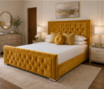 Hilton King Size Bed – Upholstered Luxury Bed - King Size Bed - Image 3