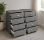 Premium 4/4 Chest of Drawers – Stylish Wooden Storage - Chest of 4 Drawers